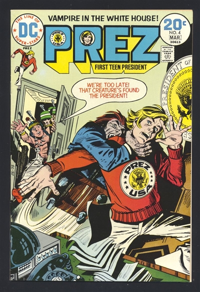 Prez #4 VF 1974 DC Final Issue Comic Book