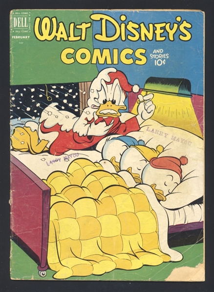 Walt Disney's Comics and Stories #137 FR 1952 Dell Carl Barks Comic Book
