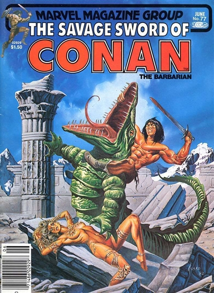 Savage Sword of Conan #77 G 1982 Marvel Comic Book