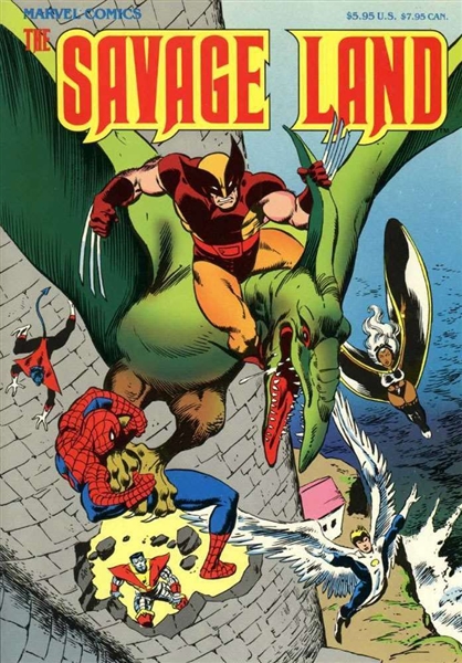 The Savage Land TPB VF/NM 1987 Marvel X-Men Spider-Man Comic Book