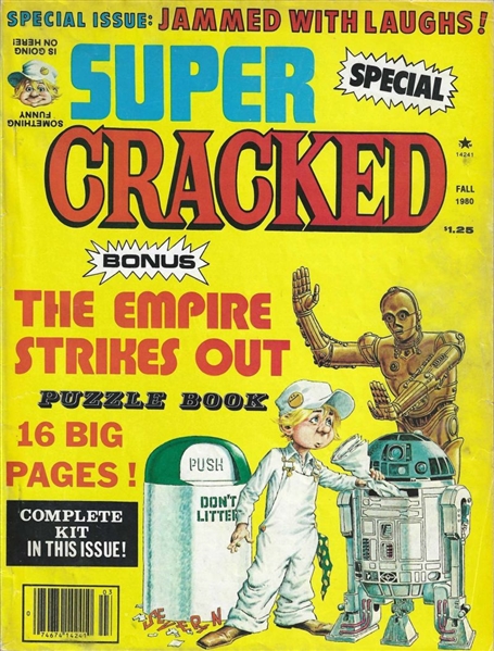 Super Cracked #14 VG 1980 Major Empire Strikes Back Parody Comic Book