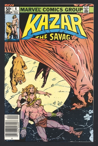 Ka-Zar the Savage #6 VF/NM 1981 Marvel NEWSSTAND Comic Book