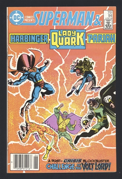 DC Comics Presents #94 VF 1986 DC NEWSSTAND Superman Lady Quark Comic Book