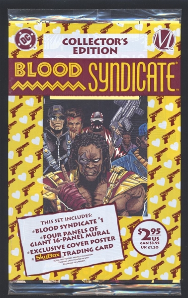 Blood Syndicate Collector's Set #1 NM 1993 DC Bagged w/ Poster & Card Comic Book