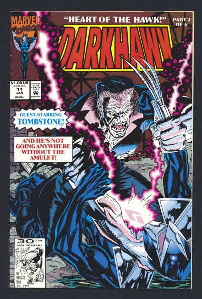 Darkhawk #11 FN 1992 Marvel Heart of the Hawk p2 Comic Book