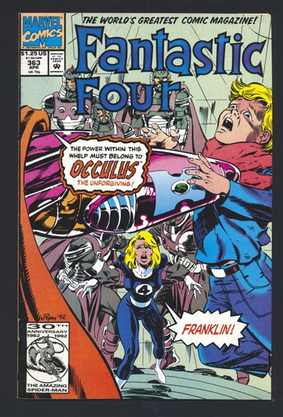 Fantastic Four (V1) #363 VF 1992 Marvel 1st Occulus Comic Book