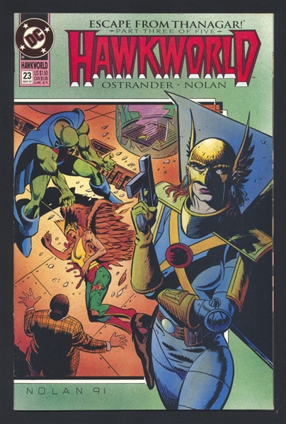 Hawkworld #23 VF/NM 1992 DC Escape From Thanagar p3 Comic Book