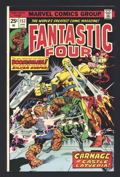Fantastic Four (V1) #157 VF 1975 Marvel vs Dr Doom Comic Book