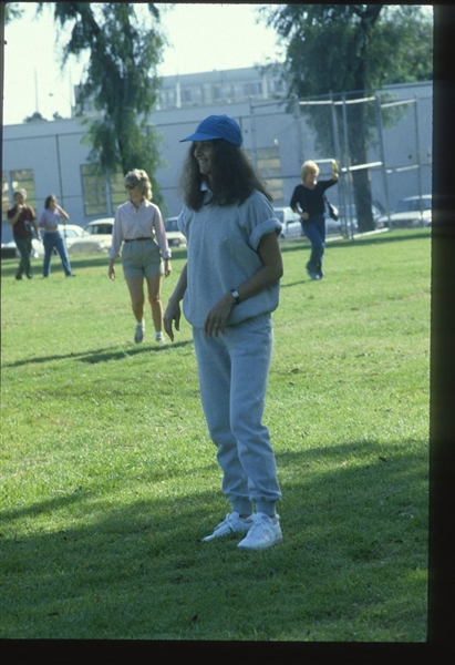 1983 VERONICA HAMEL Live Candid Original 35mm Slide Transparency ACTRESS nb