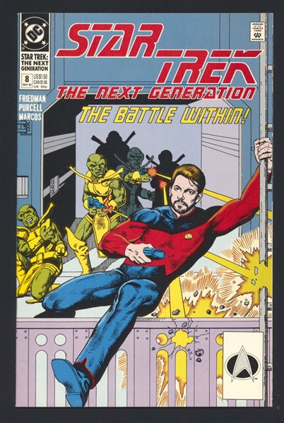 Star Trek: The Next Generation #8 VF/NM 1990 DC Comic Book