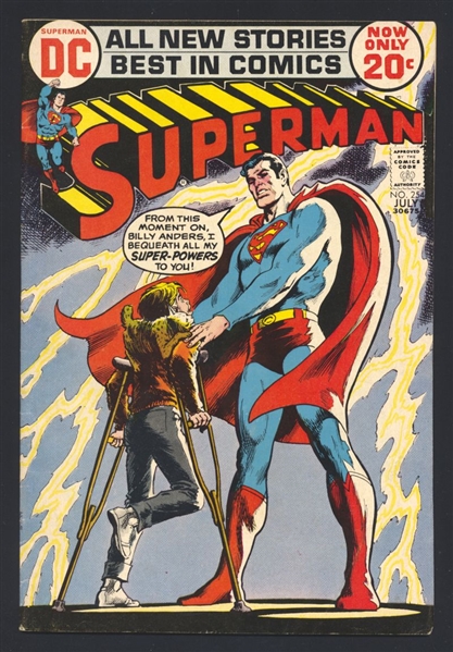 Superman #254 VG 1972 DC Neal Adams Cover Comic Book