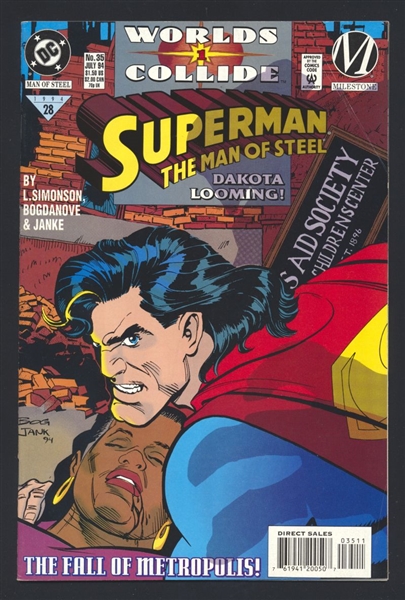 Superman: The Man of Steel #35 FN 1994 DC Comic Book