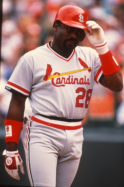 1989 St. Louis Cardinals PEDRO GUERRERO Original 35mm Slide Transparency