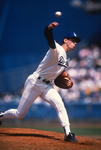1989 Los Angeles Dodgers OREL HERSHISER Original 35mm Slide Transparency
