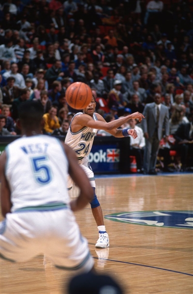 1993 Timberwolves MICHEAL WILLIAMS & DOUG WEST Original 35mm Slide Transparency