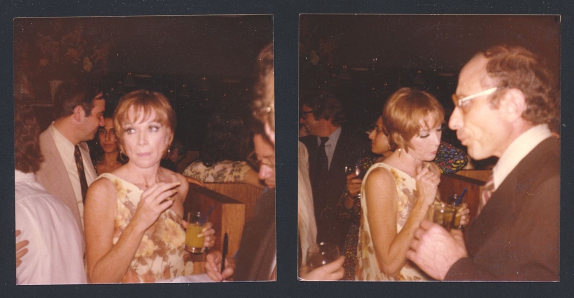 Lot of (2) 1970s SHIRLEY MACLAINE Live Candid Vintage Original Photos ACTRESS nb