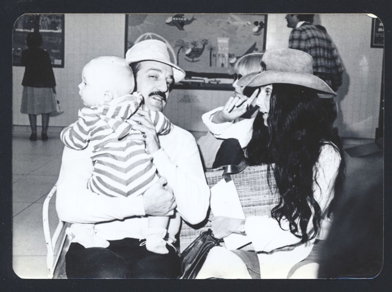 1970s SONNY BONO, CHER & CHILD Live Candid Vintage Original Photo & CHER nb