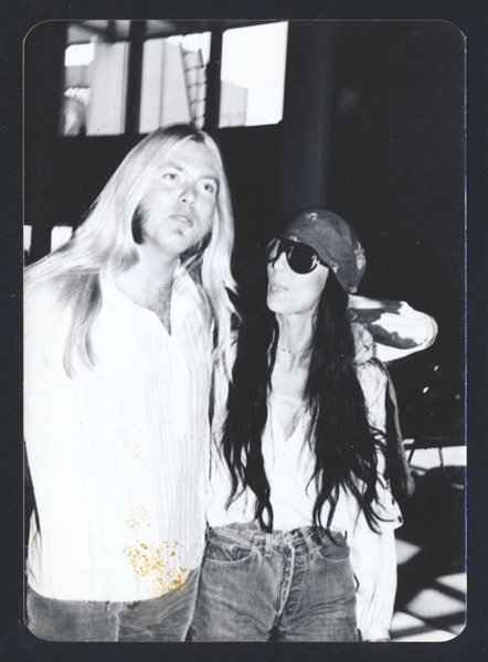 1970s CHER & GREGG ALLMAN Live Candid Vintage Original Photo GODDESS OF POP nb