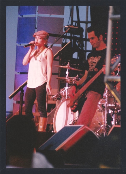 2003 HILARY DUFF 1st Concert Tour Live On Stage Vintage Original Photo nb