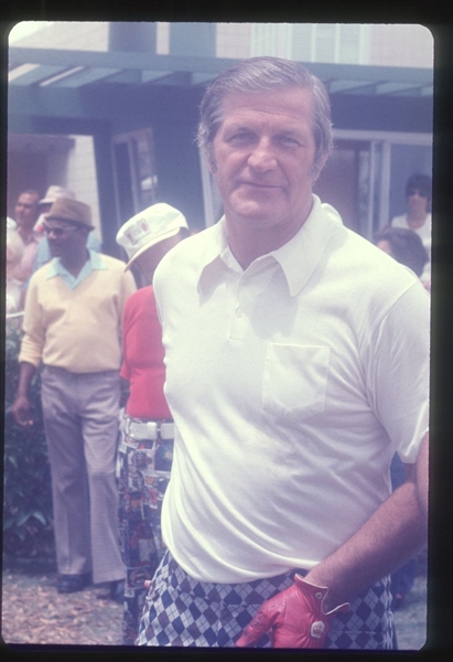 1970s Oilers GEORGE BLANDA Golf Tournament Original 35mm Slide Transparency