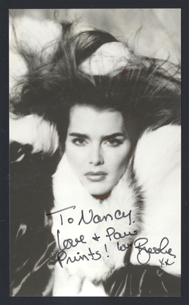 BROOKE SHIELDS 1990s SIGNED AUTOGRAPH Photo  nb