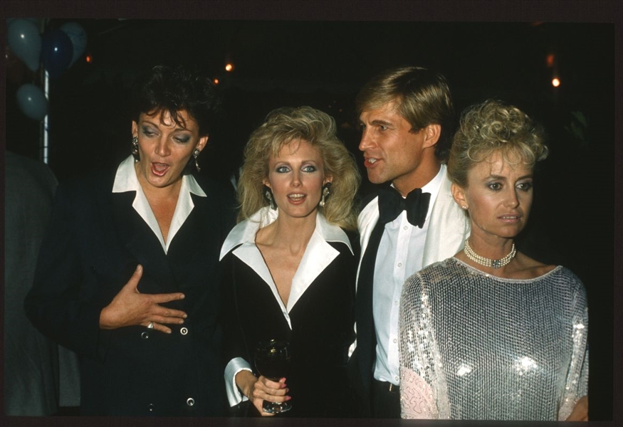 1985 SARAH DOUGLAS, MORGAN FAIRCHILD & SUSAN GEORGE Original 35mm Slide