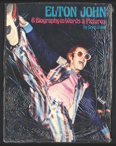 1976 ELTON JOHN In A BIOGRAPHY IN WORDS & PICTURES Vintage Original Photo nb