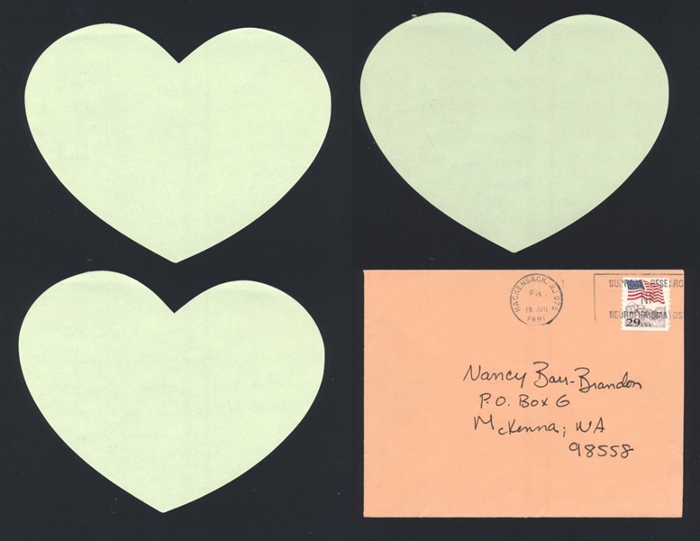BROOKE SHIELDS 1991 SIGNED AUTOGRAPH Hand-Written Letter & Envelope nb