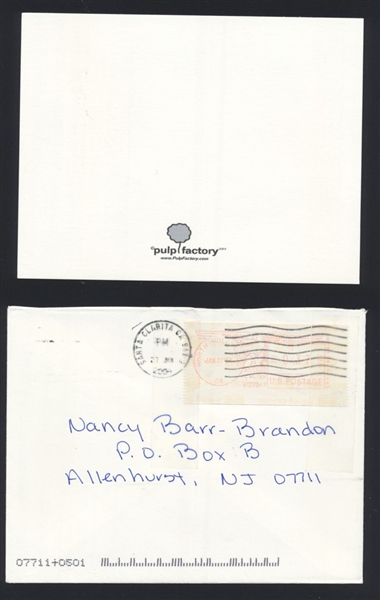 BROOKE SHIELDS 2004 SIGNED AUTOGRAPH Hand-Written Letter & Envelope nb
