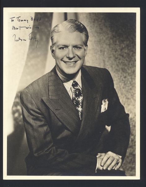 NELSON EDDY 1990s SIGNED AUTOGRAPH Photo (d.1967)  nb