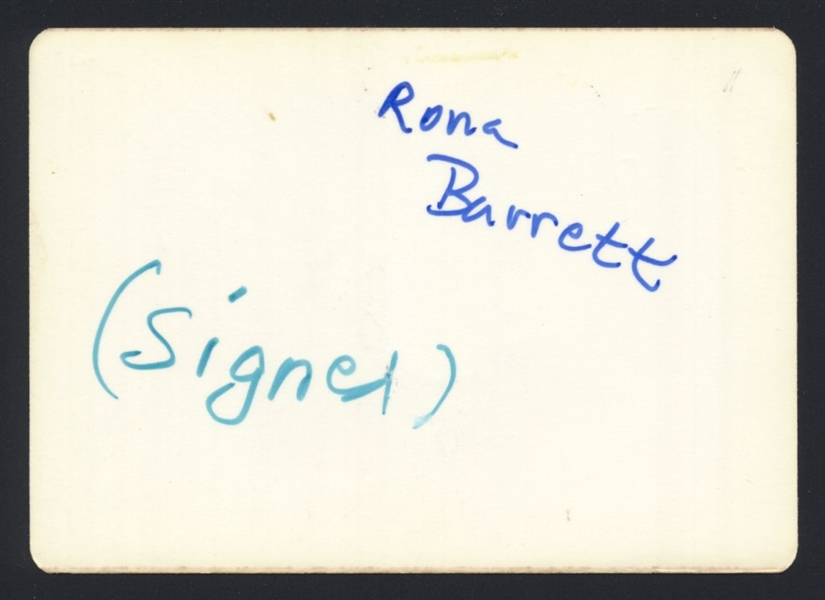 RONA BARRETT 1970s SIGNED AUTOGRAPH Photo  nb