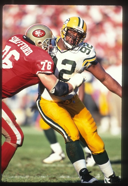 1996 Green Bay Packers REGGIE WHITE Original 35mm Slide Transparency