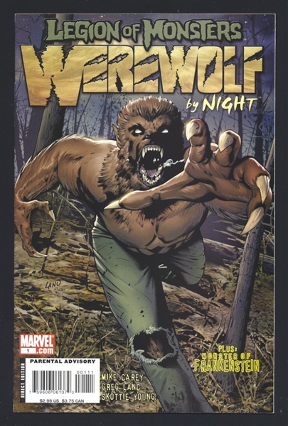 Legion of Monsters: Werewolf by Night #1 VF 2007 Marvel Greg Land Cover