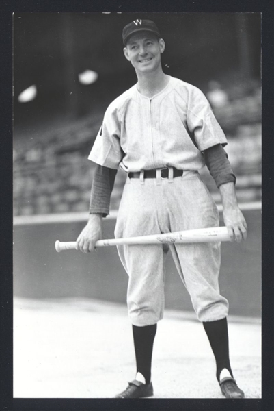 CHARLIE GELBERT Real Photo Postcard RPPC 1940 Washington Senators George Burke 
