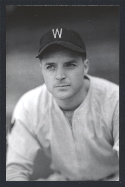 DICK HAHN Real Photo Postcard RPPC 1940 Washington Senators George Burke 