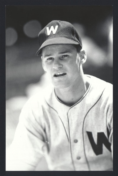 BILLY HITCHCOCK Real Photo Postcard RPPC 1946 Washington Senators George Burke 