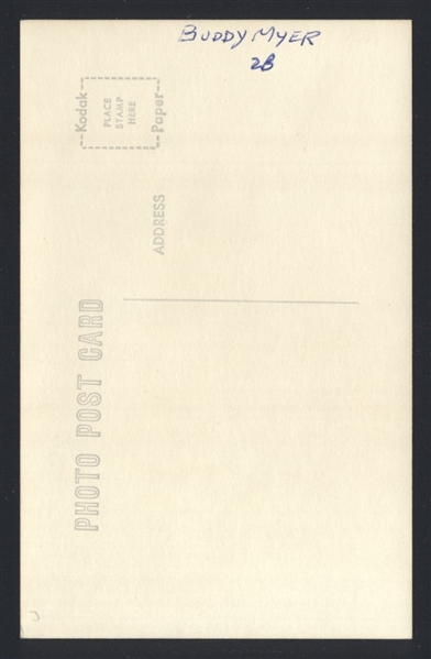 BUDDY MYER Real Photo Postcard RPPC 1929-35 Washington Senators George Burke 