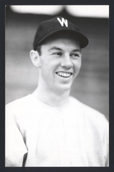 JIMMY POFAHL Real Photo Postcard RPPC 1940 Washington Senators George Burke 