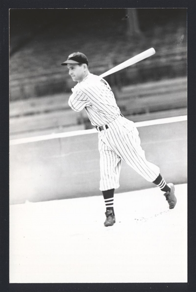 EARL AVERILL SR Real Photo Postcard RPPC 1938 Cleveland Indians George Burke 