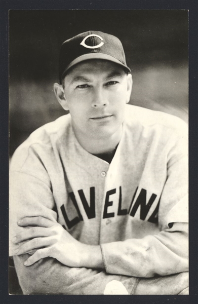 BEAU BELL Real Photo Postcard RPPC 1940-41 Cleveland Indians George Burke 