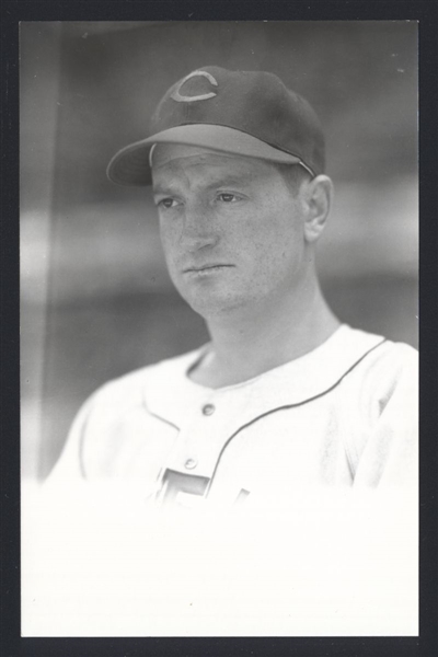 DON BLACK Real Photo Postcard RPPC 1946-48 Cleveland Indians George Burke 
