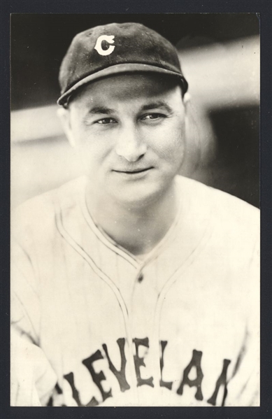 GEORGE BLAEHOLDER Real Photo Postcard RPPC 1936 Cleveland Indians George Burke 