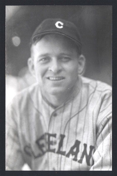 HARLEY BOSS Real Photo Postcard RPPC 1933 Cleveland Indians George Burke 