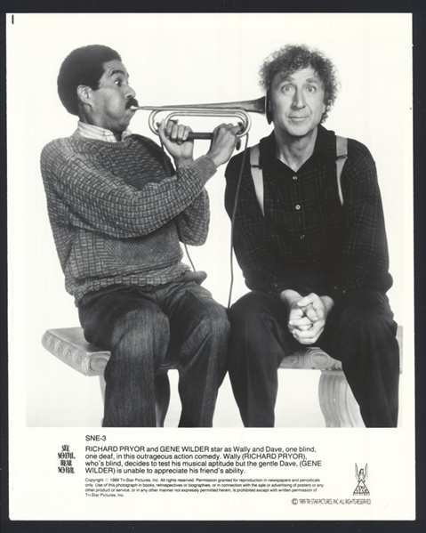 1989 RICHARD PRYOR & GENE WILDER In SEE NO EVIL, HEAR NO EVIL Original Photo