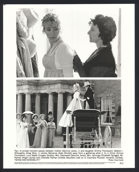 (2) KATE WINSLET, HUGH GRANT EMMA THOMPSON Sense and Sensibility Original Photos