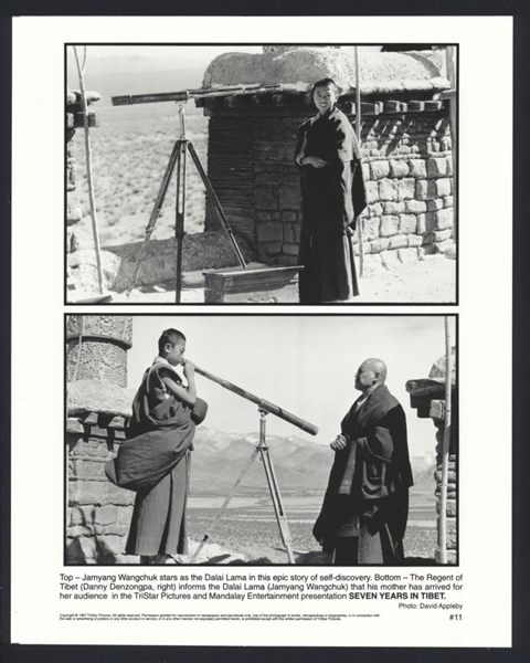 Lot (4) JAMYANG WANGCHUK, MAKO & B.D. WONG Seven Years In Tibet Original Photos
