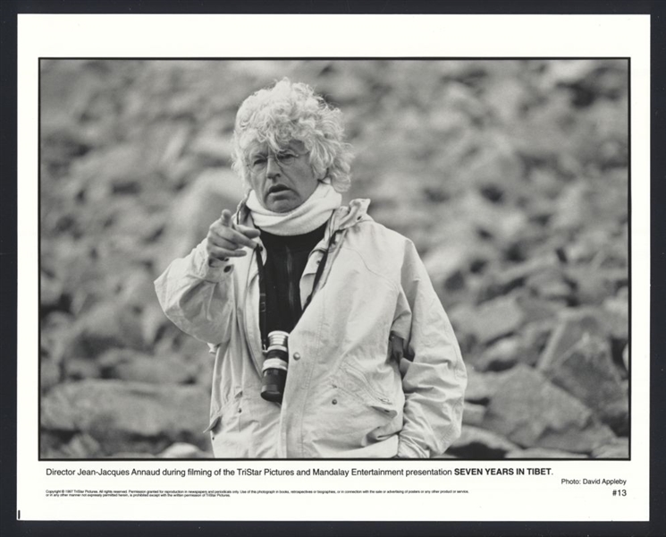 Lot of (2) 1997 JEAN-JACQUES ANNAUD In SEVEN YEARS IN TIBET Original Photos
