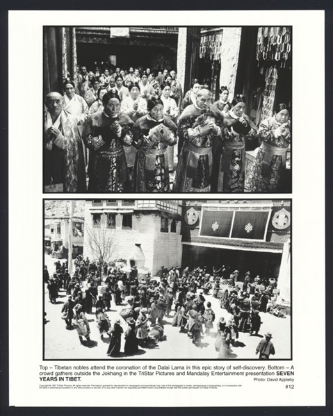 Lot of (2) 1997 JEAN-JACQUES ANNAUD In SEVEN YEARS IN TIBET Original Photos