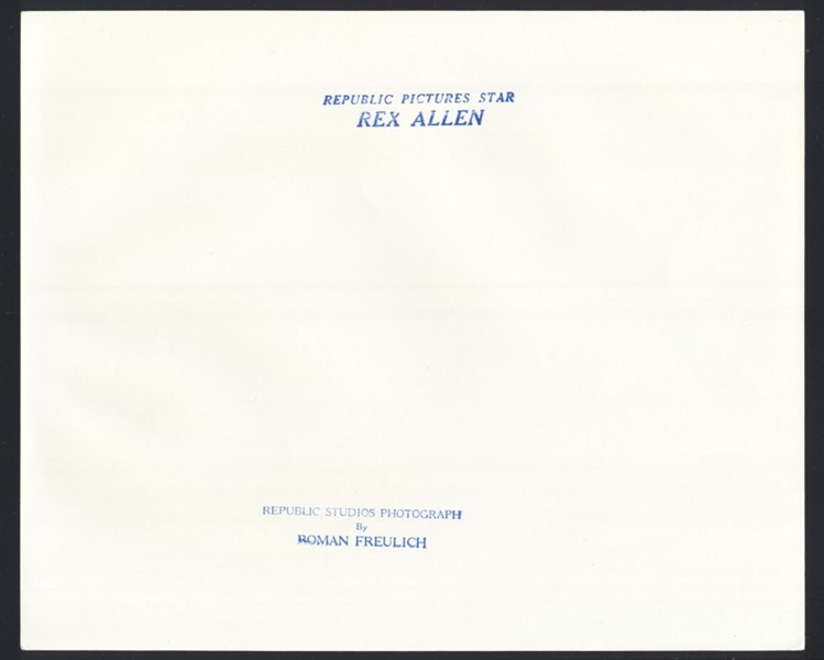 1950s REX ALLEN Vintage Original Photo WESTERN ACTOR