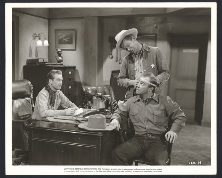 REX ALLEN, BUDDY EBSEN, JOHN DOUCETTE In THUNDER IN GOD'S COUNTRY Original Photo